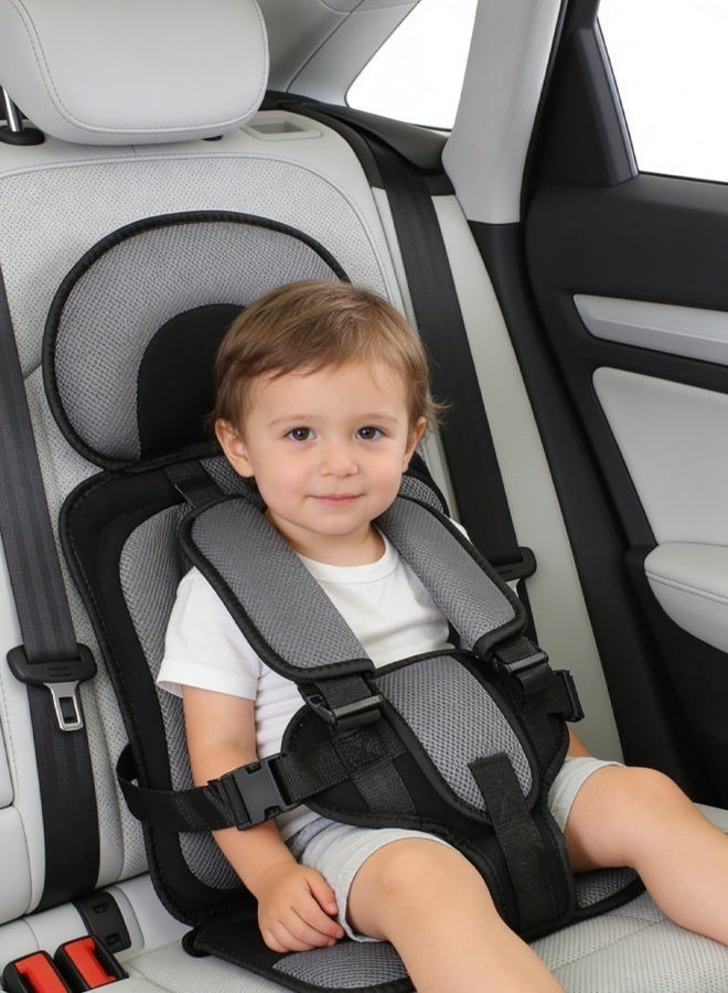 MLADEN Stroller Cushion for Baby, Adjustable Foldable Safety Seat Mat for High Chair & Car Seat, 0-8 Years Child Travel Accessory, Removable Washable Cushion with 5-Point Harness – Available in 2 Sizes, Portable, Comfortable - Image 4