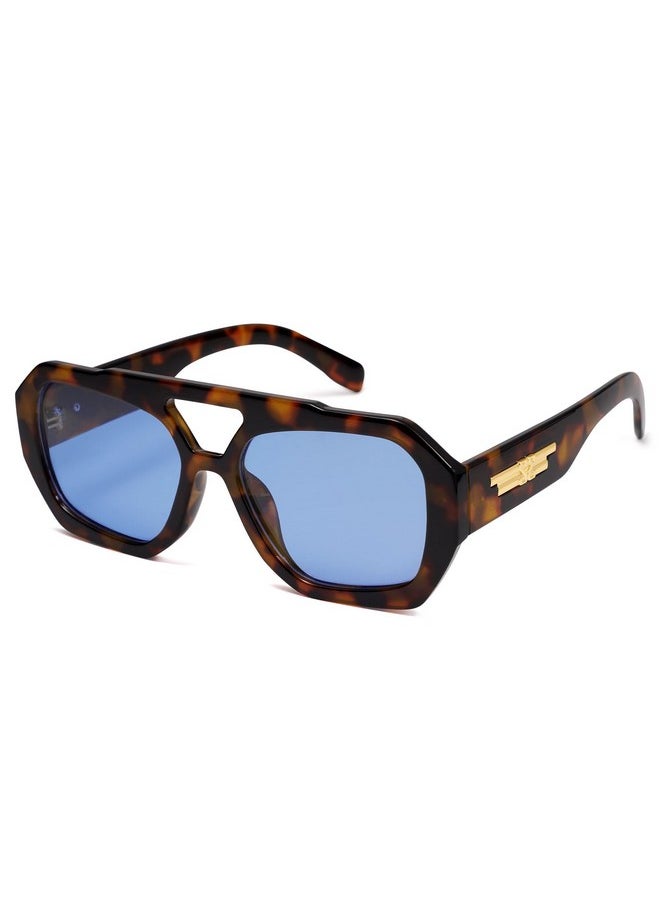 Sojos Trendy Aviator Sunglasses For Womens Mens Polarizedhexagonal Square Double Bridge Designer Inspired Sun Glasses Sj2288  - Image 1
