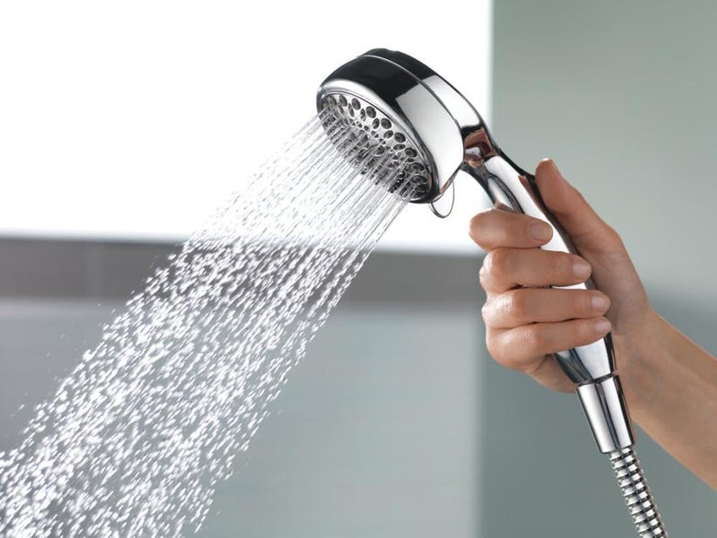 Delta Faucet 7-Spray Touch-Clean Hand Held Shower Head with Hose, Chrome, 75700 - Image 2