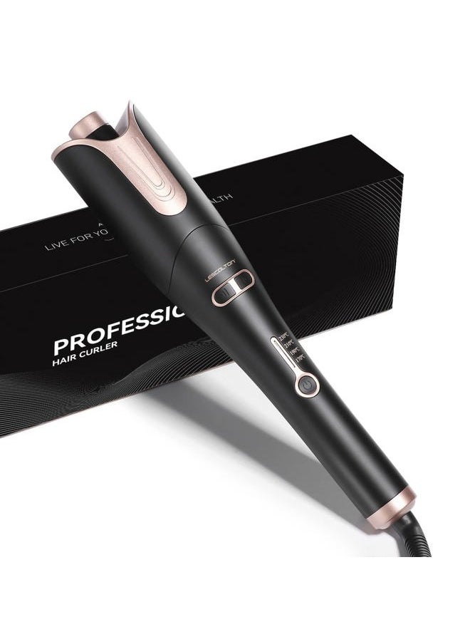 Lescolton - Automatic Hair Curling Iron, Rotating Curlers Iron with 1" Barrel Curls, Hair Curler Wand with 4 Temp & Dual Voltage, Anti-Scald, Auto Shut-Off - Image 1