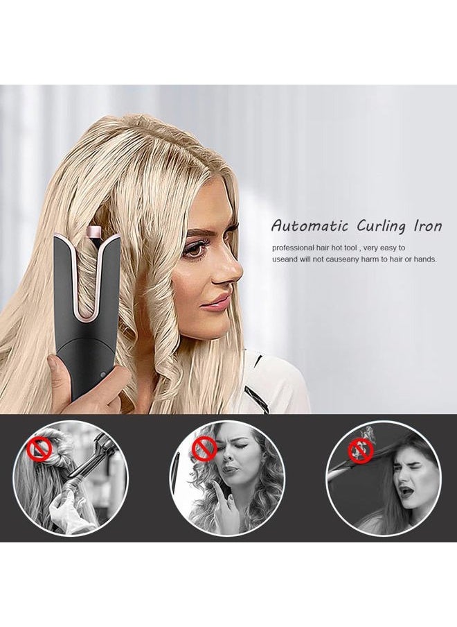 Lescolton - Automatic Hair Curling Iron, Rotating Curlers Iron with 1" Barrel Curls, Hair Curler Wand with 4 Temp & Dual Voltage, Anti-Scald, Auto Shut-Off - Image 1