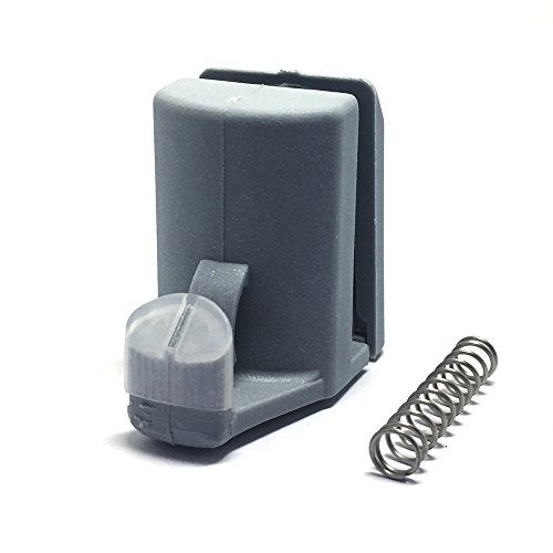 SmoothLY Modern Shower Door Parts - Set of 8 Double Height Adjustable Top Rollers & Bottom Spring Loaded Hooks - 23mm Diameter, 6mm Thickness - Grey, White, Silver - Image 3