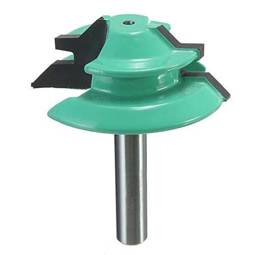 SEIWEI 1/2 Inch Shank 45 Degree Lock Miter Router Bit Joint Router Bit Woodworking Cutter Tool for Joining Drawer Boxes, Cabinet Parts - Image 1