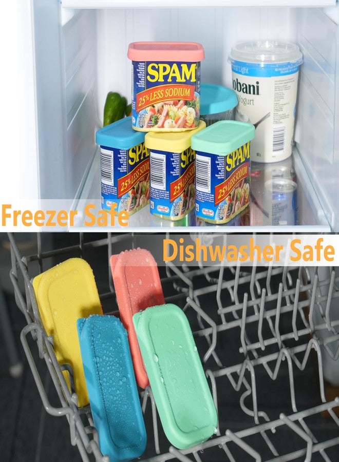 LUVCOSY Rectanglar Silicone Can Covers Compatible with Spam Jalapeño Can and Hormel Spam Can 12oz, Can Lids for Spam Canned Meat, Can Cover for Canned Goods, Freezer Dishwasher Safe, 2 Pack (Can NOT Included) - Image 5