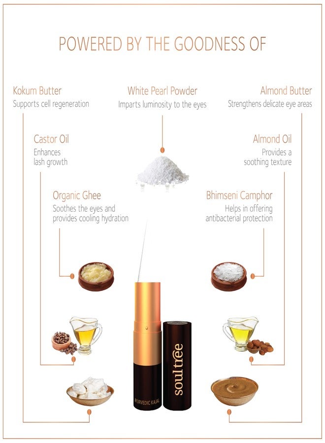 SoulTree Ratnavalli Shweta Mukta Jewel Kohl | White Pearl - 3gm - Image 3