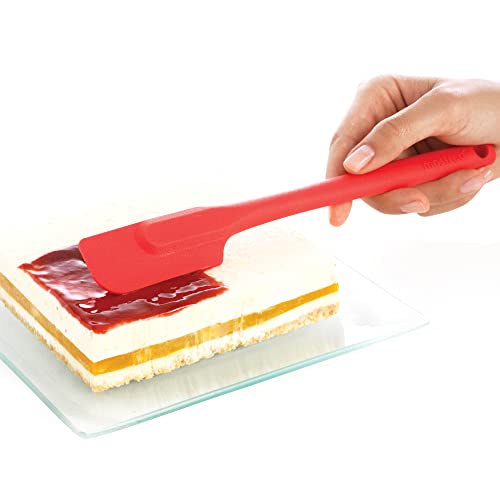 Mastrad Silicone Slim Spatula - Non-Stick Rubber Spatula - Soft Grip And Slender Design Great For Jars, Blenders, Small Containers and More (Black) - Image 3