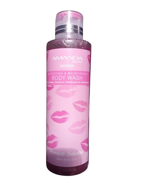 غسول الجسم المنعش والمرطب رومانتيك سيدكشن من جاردن مع العسل والجلسرين والبانثينول والبابونج 250 مل