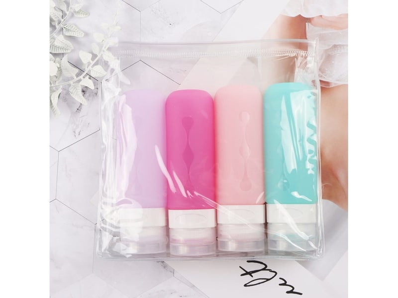 Frascos de Viagem de Silicone Recarregáveis para Shampoo Loção 90 ml - Image 2