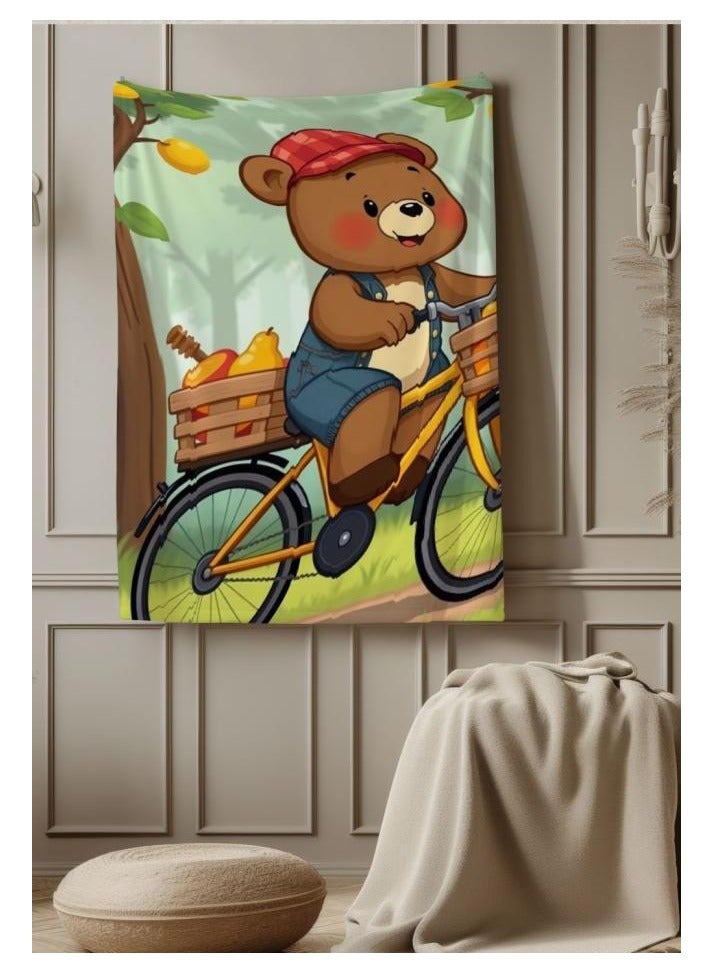 عام بطانية رقيقة من الفانيلا الكرتونية للأطفال والرضع (دافئة ومريحة، ومناسبة للنوم والألعاب) 70 سم * 100 سم - 1036 - Image 1