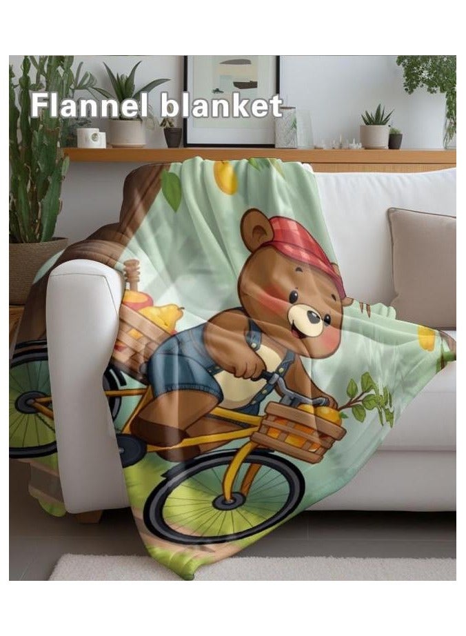 عام بطانية رقيقة من الفانيلا الكرتونية للأطفال والرضع (دافئة ومريحة، ومناسبة للنوم والألعاب) 70 سم * 100 سم - 1036 - Image 5