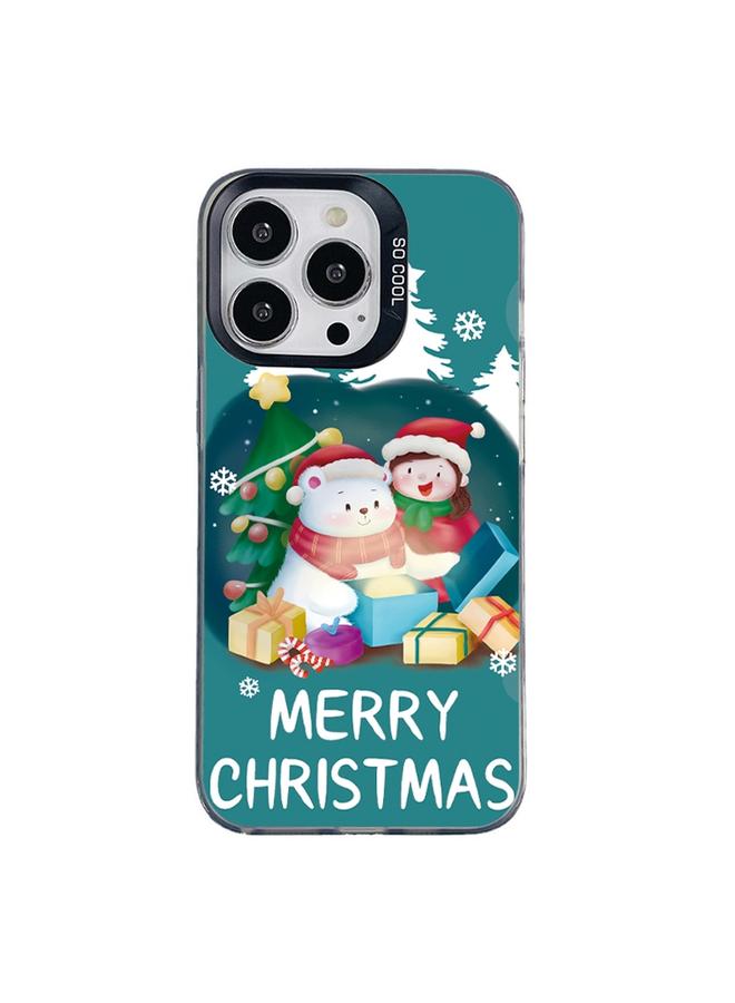 S-TOP Case For iPhone 12 Pro Max Christmas Series PC Full Coverage Pattern Phone Case - Image 1