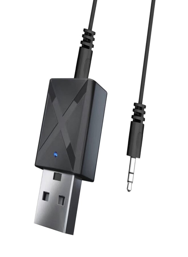 USB BT5.0 Adapter Transmitter & Receiver 2in1 with AUX Input Support TV Speaker Earphone Mini Car Music Laptop PC Computer - Image 2