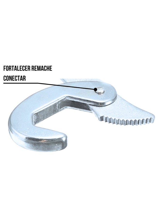 توتال مجموعة مفاتيح ربط قابلة للتعديل من توتال، مقاسات 9-32 مم، أداة ربط متعددة الاستخدامات، مقبض متين لسهولة الإمساك، أداة يدوية سريعة التركيب لشد الصواميل والمسامير والأنابيب TBWS09328 - Image 2