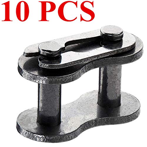 QAZAKY 10 قطع موصل إصلاح سلسلة القيادة 415 رابط مفصول لـ 49cc 50cc 60cc 66cc 70cc 80cc محرك دراجة نارية تعمل بالغاز ATV كواد سكوتر دراجة نارية كارت موبايل دراجة جيب صغيرة - Image 2