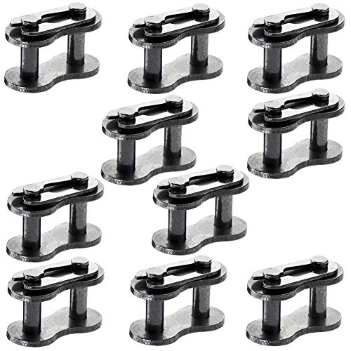 QAZAKY 10 قطع موصل إصلاح سلسلة القيادة 415 رابط مفصول لـ 49cc 50cc 60cc 66cc 70cc 80cc محرك دراجة نارية تعمل بالغاز ATV كواد سكوتر دراجة نارية كارت موبايل دراجة جيب صغيرة - Image 1