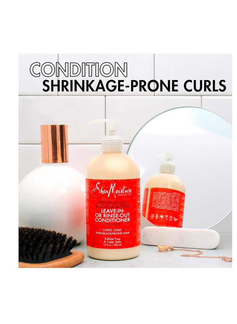 SheaMoisture Conditioner for Curly Hair Red Palm Oil and Cocoa Butter with Flaxseed Oil - Image 2