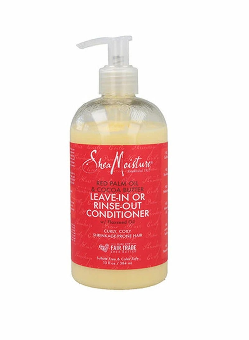 SheaMoisture Conditioner for Curly Hair Red Palm Oil and Cocoa Butter with Flaxseed Oil - Image 1