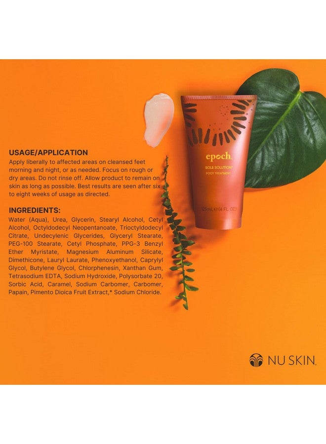Nu Skin Epoch Sole Solution | Effective Foot Cream for Dry Cracked Heels and Feet | Foot Care with Urea Cream for Feet | Repair Foot Health | Moisturizer & Lotion for Clean Feet | 4 Fl Oz | 1 Pack - Image 2