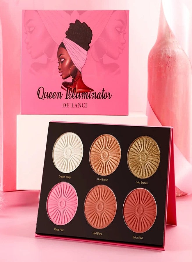 THR3E STROKES NEW 6 Color Highligher Palette Eye Shadow - Image 3