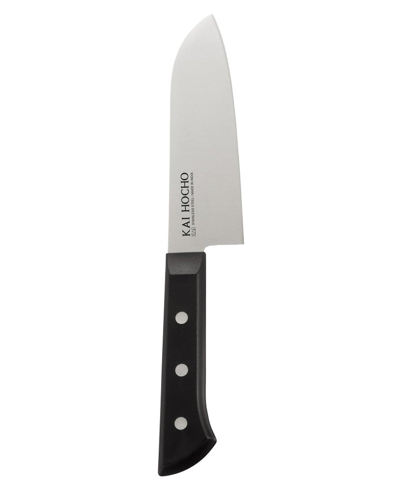 Kai Hocho Premium Santoku Kitchen/Vegetable Knife, 6.77 Inch Blade, Black, Carbon_Steel - Image 1