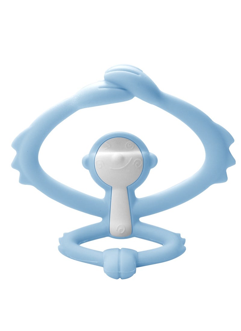 Mombella - Hugging Monkey Teether Toy | BPA-Free Silicone | Safe & Hygienic Teething Toy | Soft & Flexible Design | 3-6 Months | Dimensions: L 7.4 x W 6.4 x H 6.5 cm - Image 1