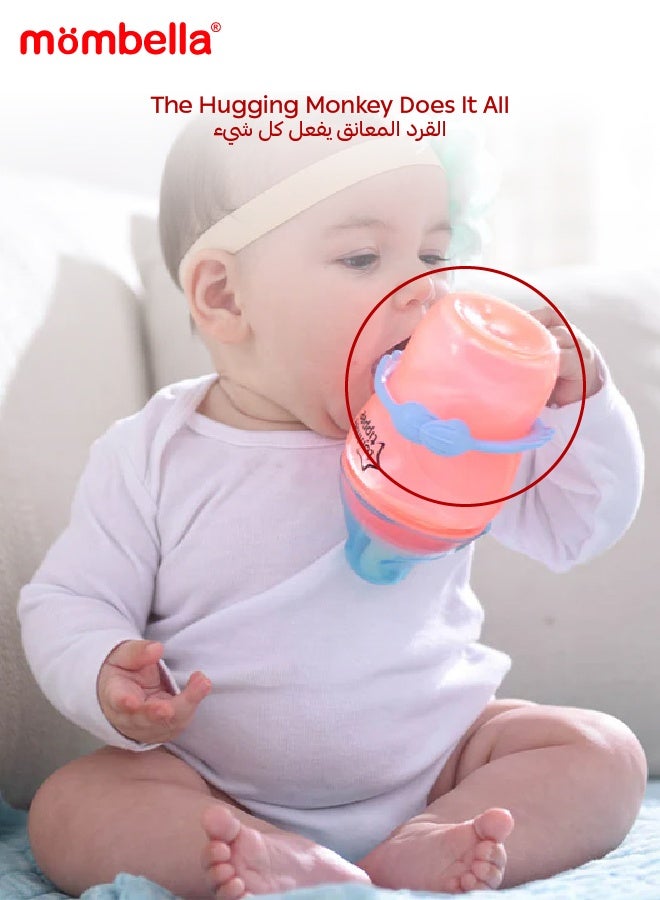 Mombella Hugging Monkey Teether Toy | BPA-Free Silicone | Safe & Hygienic Teething Toy | Soft & Flexible Design | 3-6 Months | Dimensions: L 7.4 x W 6.4 x H 6.5 cm - Image 3