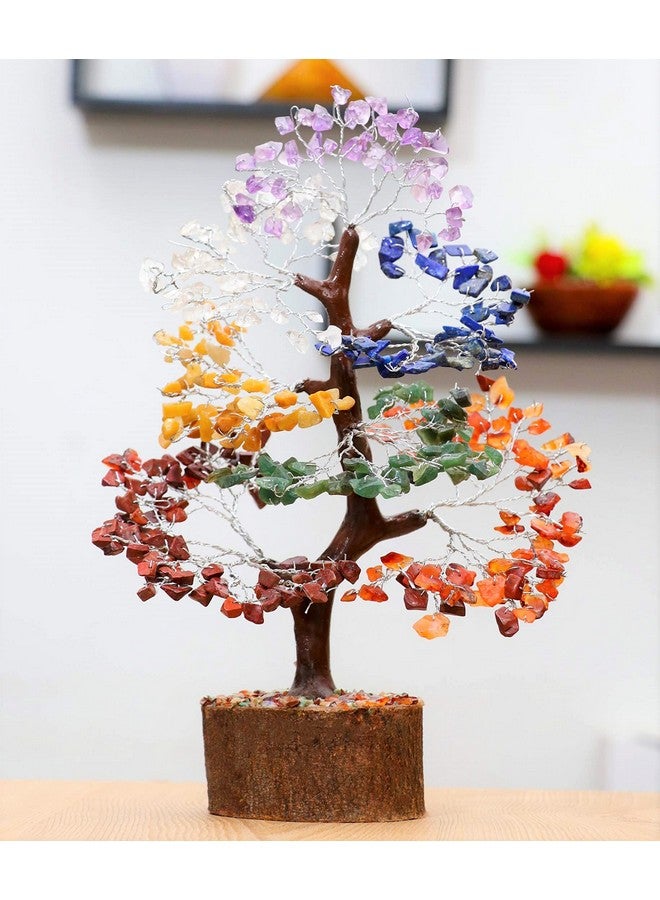 Crocon Seven Chakra Gemstone Tree Feng Shui Money Bonsai Positivity Home Decoration Ornament Healing Crystals (004) - Image 4