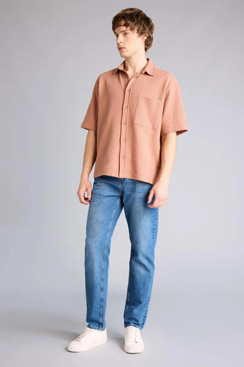 DeFacto Stretch Fabric Boxy Fit Shirt