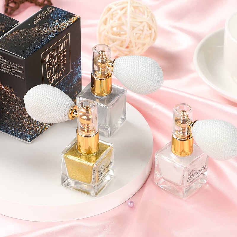 Etercycle White Body Glitter Spray, Shimmering Spray Powder Sparkle Powder, Cosmetic Shimmer Makeup Glitter for Hair and Body Face Clothes Nail Art Craft Design Easter Christmas Halloween Crafts - Image 5