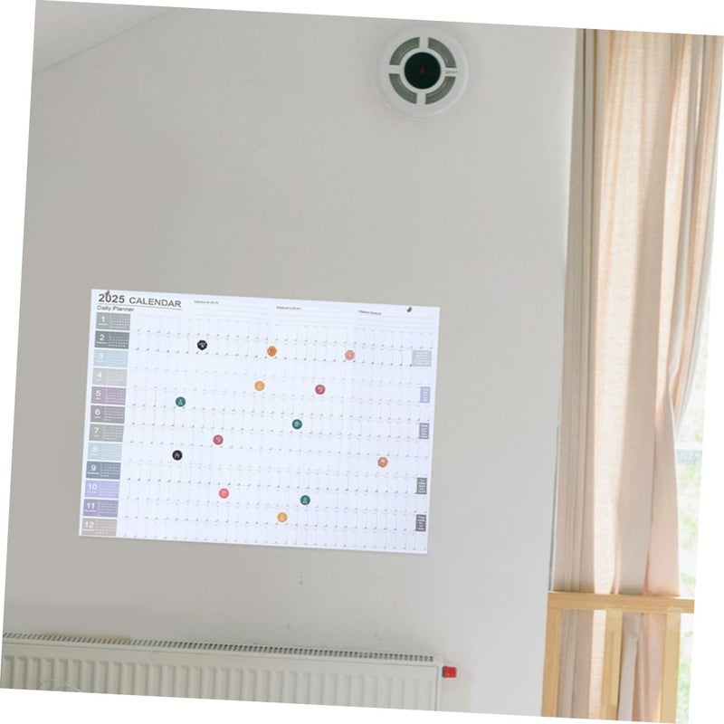 2025 Wall Calendar Set Of 2 Large Monthly Paper Planners For Office Home Scheduling - Image 4