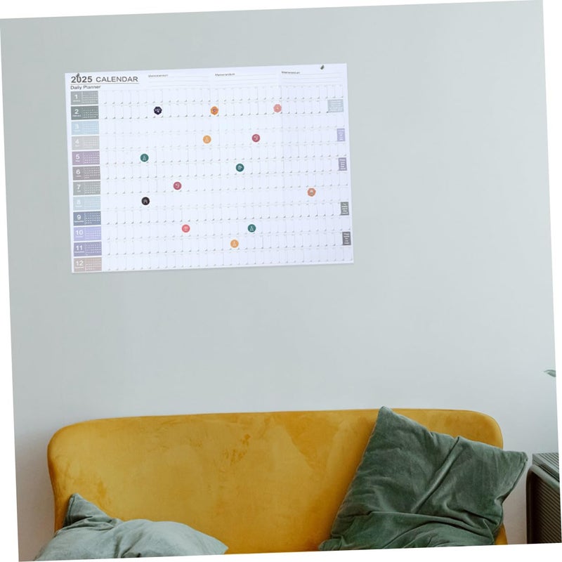 2025 Wall Calendar Set Of 2 Large Monthly Paper Planners For Office Home Scheduling - Image 5