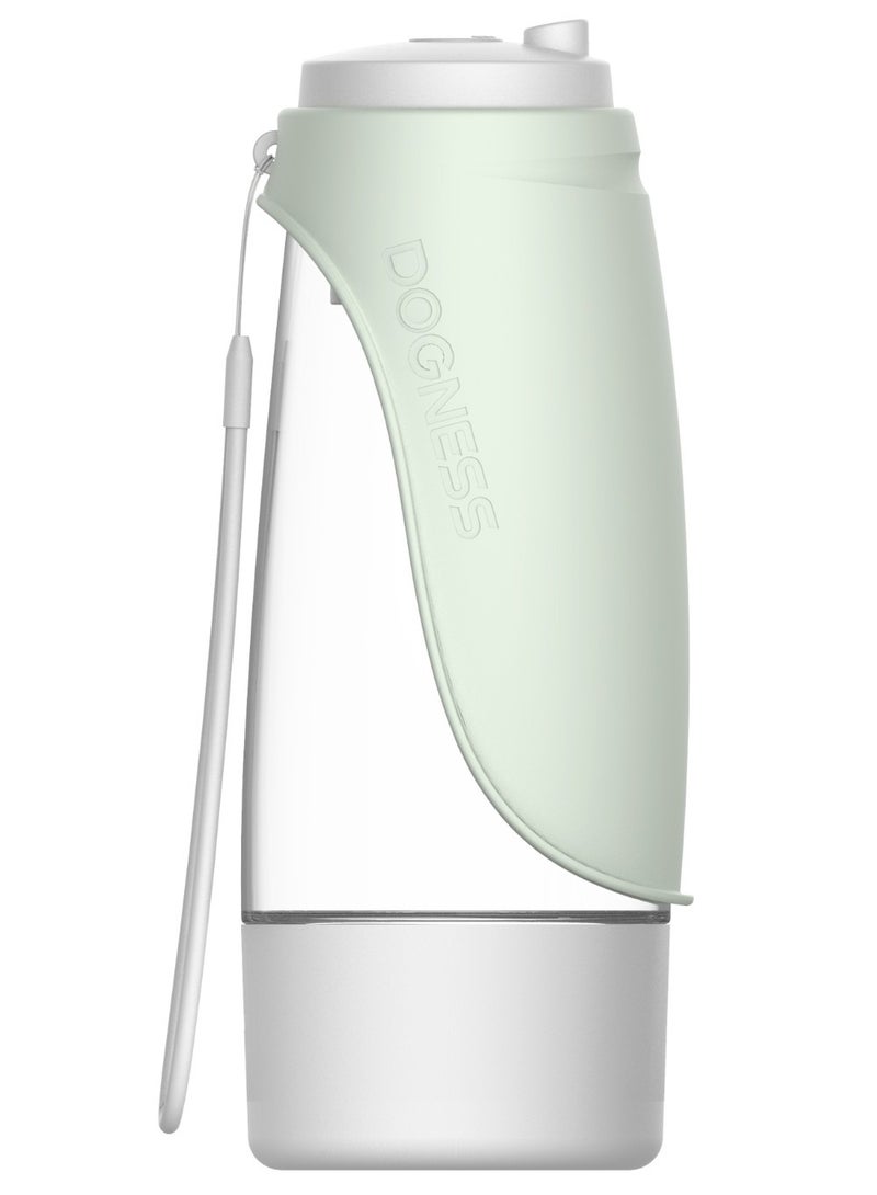 DOGNESS Water Bottle With Food Storage-Green - Image 1
