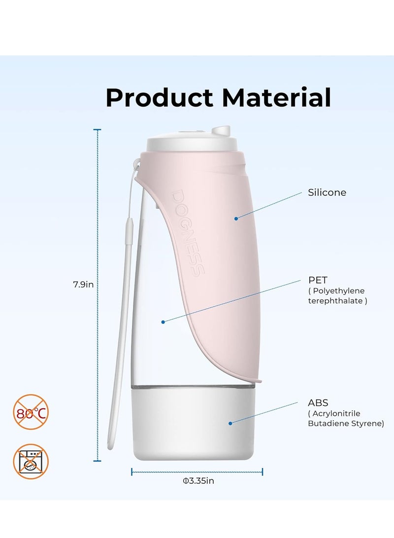 DOGNESS Water Bottle With Food Storage-Green - Image 4