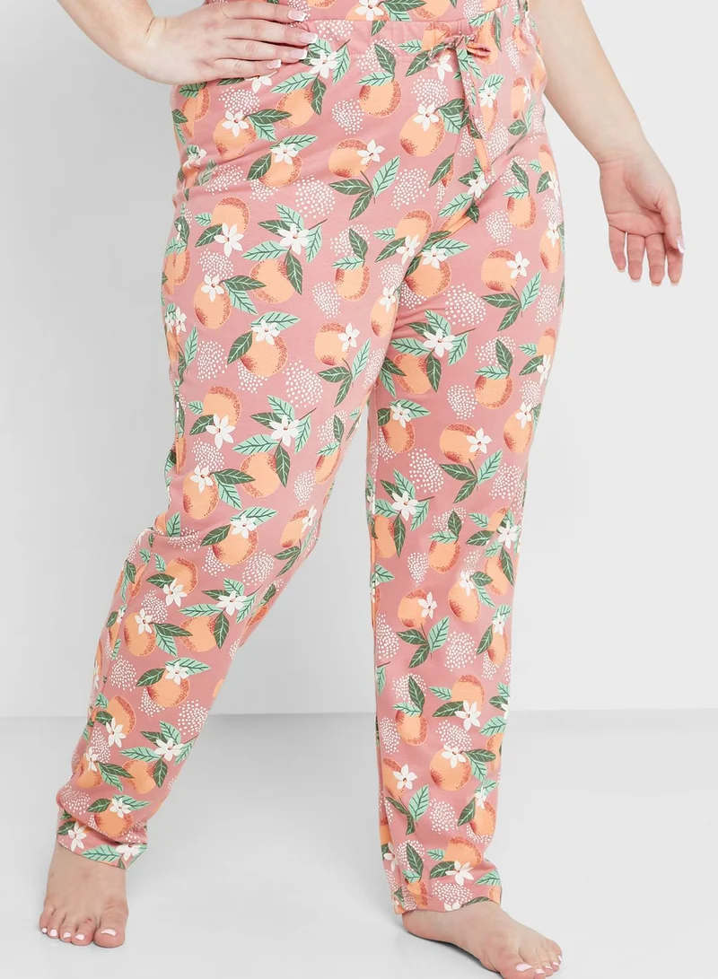 Ginger Plus All Over Printed Pyjama Set