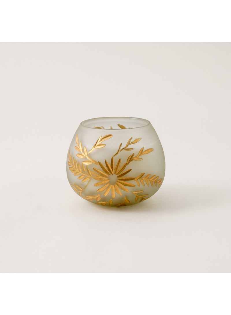 Glass candle musk and oud dia 11.4cm  - Image 1