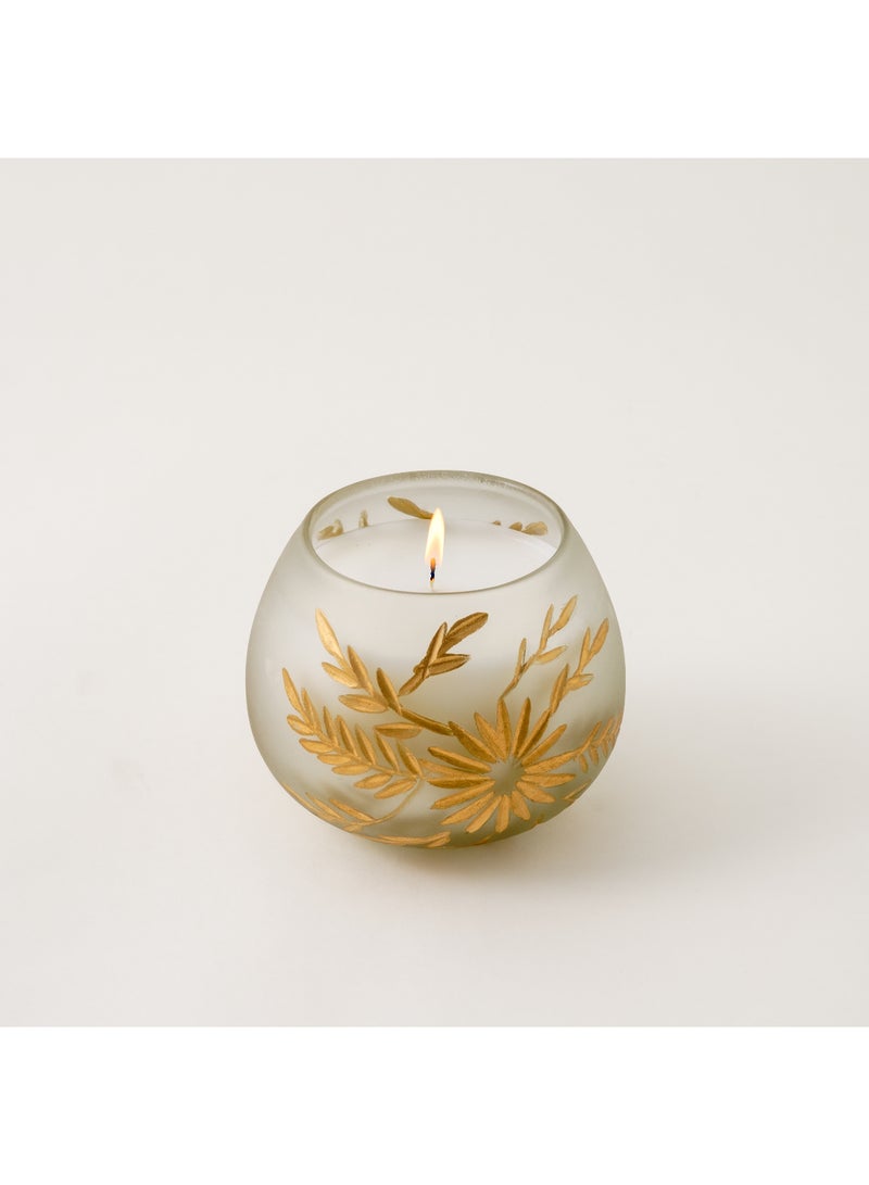 Glass candle musk and oud dia 11.4cm  - Image 2