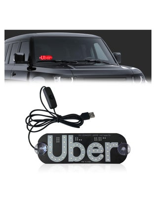 Led Light Signs for Car, Programmable Flexible LED Sign, Control by Bluetooth APP, Glow LED Sign for Car Windshield, Led Car Sign Decal Stickers with USB Plug, Suction Cups Cab Indicator Light - pzsku/Z9162762D8BAC0451BF65Z/45/_/1723025828/c5d13a5f-55f5-4e30-b4ee-0782d0c22050