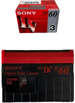 Dvm 60 Mini DV Camera Cassette 1 Piece - 3DVM60R3 Mini DV Camera Cassette
