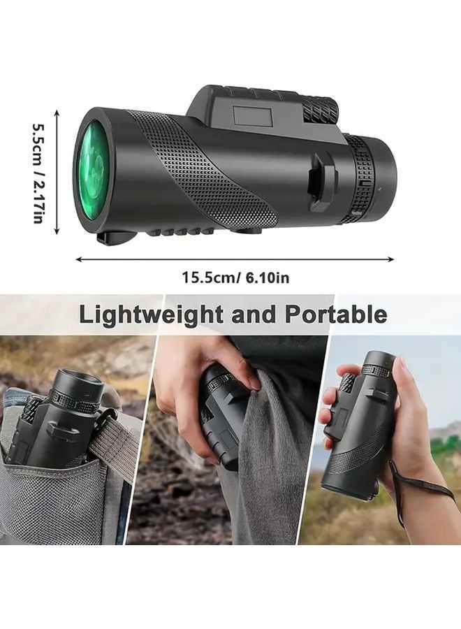 10x42 Monocular Telescope Black Dot Model With Tripod And Phone Holder - Image 3