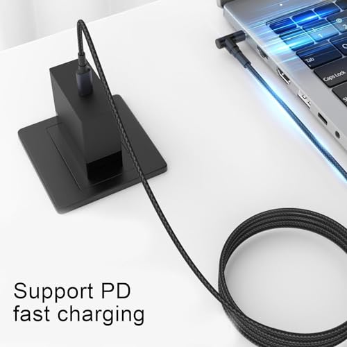 Tobo Type C to DC Power with Built-in PD 3.1 100W PD Nylon Fast Charging Cable Braided Converter Cable,Universal Power Cord Suitable for Gaminng Laptop 5.5 x 2.5mm TD-1126CC Pack of 1,Black - Image 5