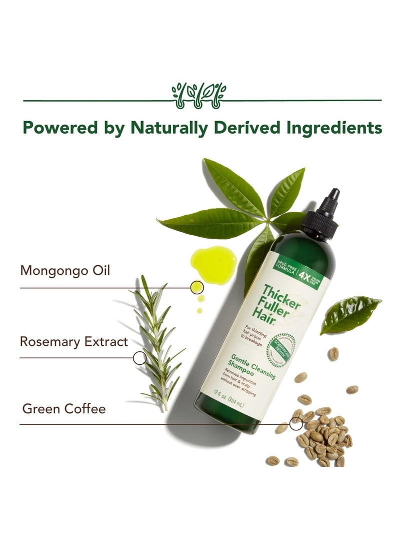 Thicker Fuller Hair Gentle Cleansing Shampoo Advanced Thickening Solution 12oz - Removes Impurities, Fortifies Hair And Reduce Breakage (Pack of 2) - Image 4