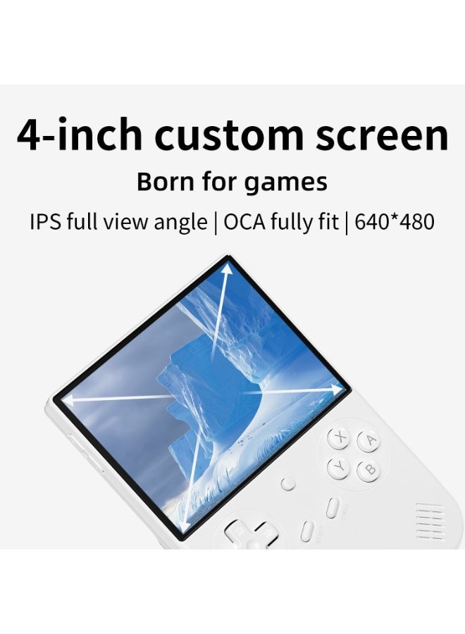 ANBERNIC  RG40XX V Handheld Game Consoles RG40XXV Retro Game Console Built-in 64G TF Card Preloaded Games 5000+ RG 40XXV Portable Gaming Console Linux 64-bit Supports WiFi Bluetooth HD Output White - Image 3