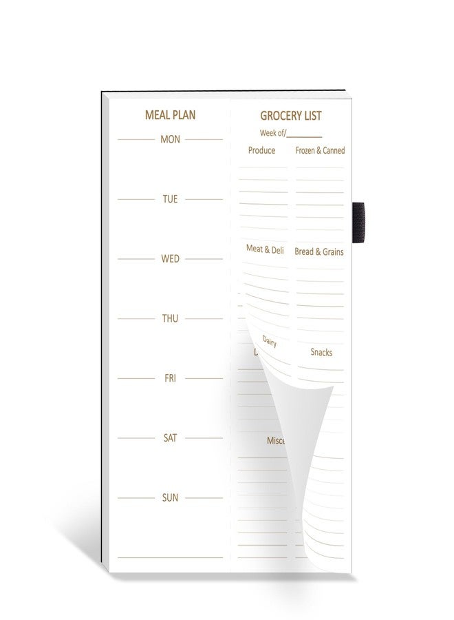 CalenDream Weekly Meal Planner and Grocery List Magnetic Notepad. 10" x 7" Meal Planning Pad with Tear Off Shopping List. Family Dinner Menu & Meal Prep Plan. 52 Sheets - Image 1