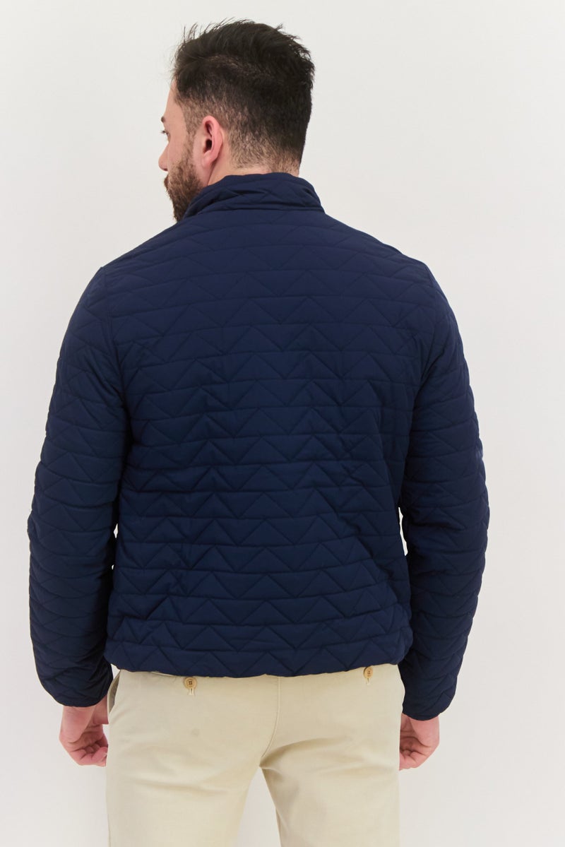 Rainforest جاكيت بافر مبطن للرجال، كحلي داكن - Image 3