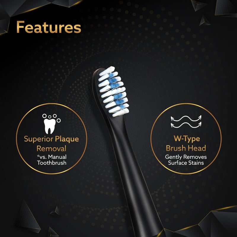 AGARO Cosmic Lite Brush Refill 5pcs | Soft-bristle toothbrush for effective plaque removal and a healthier smile. - Image 3