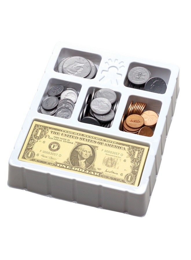 Educational Insights Play Money Coins & Bills Tray Set Of 200 Pieces Of Play Money For Classroom Or Home Counting Skills & Pretend Play Ages 5+ - Image 2