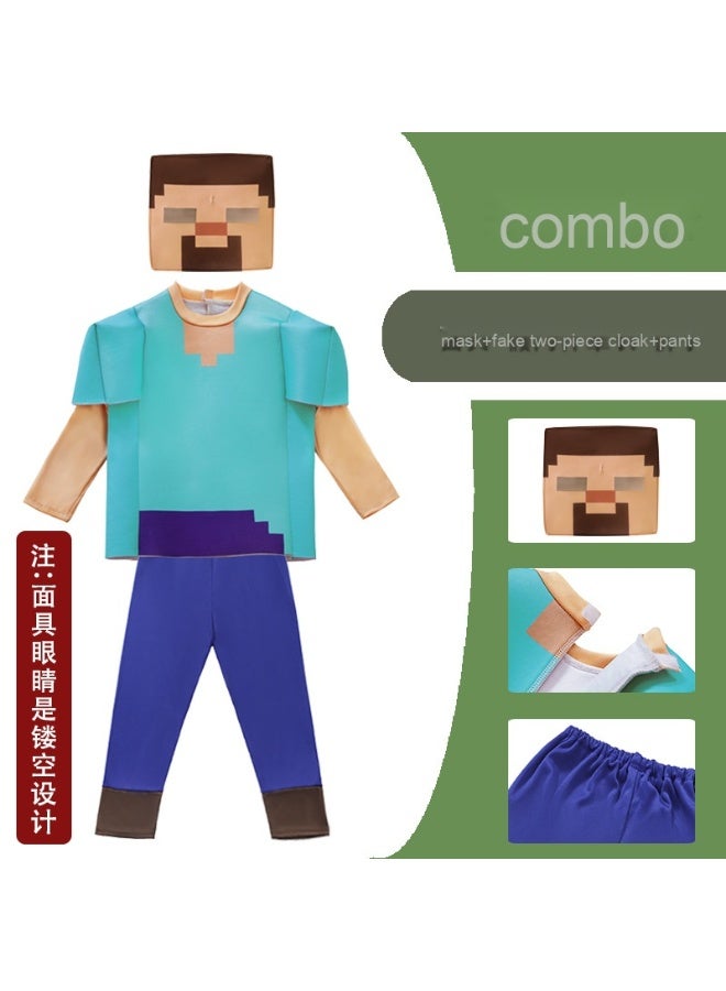 Halloween Children's Costume "my World" Big Movie Minecraft Performance Outfit - Image 1
