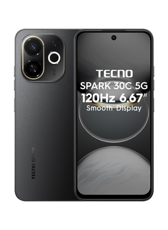 TECNO Spark 30C Dual SIM Midnight Shadow 4GB RAM 64GB 5G - Middle East Version - Image 1
