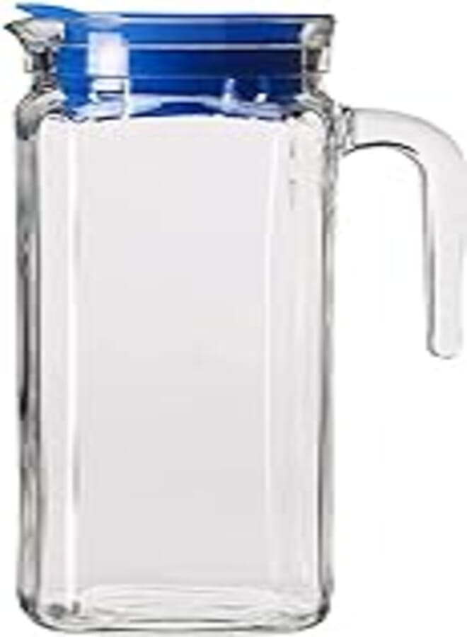 Borgonovo IGLOOSquare jug 1000 W/LIGHT BLUE LID