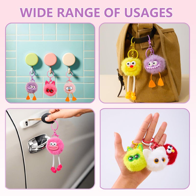 OMyFav 24 PCs Kids Keychains - Easter Egg Fillers for Kids Easter Egg Stuffers Birthday Goodie Bags Stuffers Party Favors Pinata Toys Classroom Prizes Elementary Child Bulk Items Treasure Box Prizes - Image 5